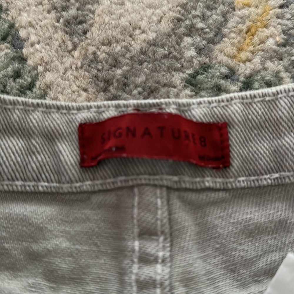 Destroyed Gray Denim Shorts - Picture 4 of 6